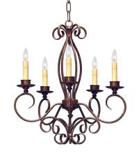 Meyda Blue 120247 - 22" Wide Elisha 5 Light Chandelier