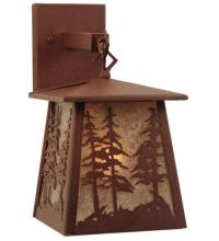 Meyda Blue 121598 - 7"W Stillwater Tall Pines Hanging Wall Sconce