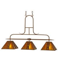 Meyda Blue 115682 - 48" Long Hanford 3 Light Island Pendant