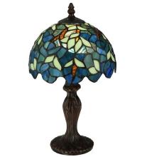 Meyda Blue 124812 - 14"H Nightfall Wisteria Mini Lamp