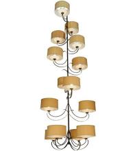 Meyda Blue 127593 - 60"W Sequoia 14 Arm Chandelier