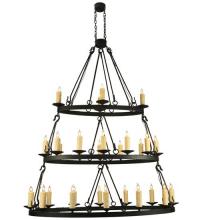 Meyda Blue 132123 - 60"L Kenosha 28 LT Three Tier Oblong Chandelier