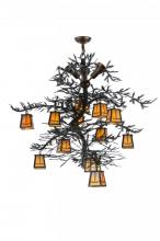 Meyda Blue 142768 - 52"W Pine Branch Valley View 12 LT W/Uplights Chandelier