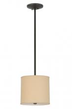 Meyda Blue 144909 - 12"W Cilindro Beige Textrene Pendant