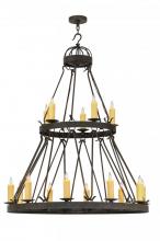 Meyda Blue 147174 - 48"W Lakeshore 15 LT Two Tier Chandelier