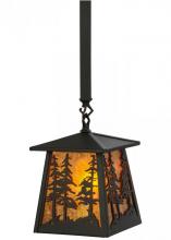 Meyda Blue 149025 - 7"Sq Tall Pines Mini Pendant