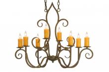 Meyda Blue 149185 - 36"L Clifton 8 LT Oblong Chandelier