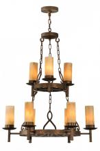 Meyda Blue 149564 - 31" Wide Newcastle 9 LT Two Tier Chandelier