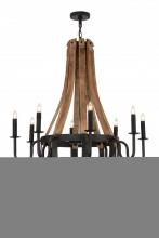 Meyda Blue 152768 - 43"W Barrel Stave Madera 8 LT Chandelier