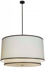 Meyda Blue 153491 - 48"W Cilindro White 2 Tier Textrene Pendant