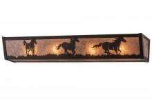 Meyda Blue 165969 - 30" Wide Running Horses Vanity Light