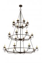 Meyda Blue 166524 - 60" Wide Estrella 24 Light Three Tier Chandelier