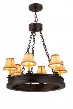 Meyda Blue 172656 - 28"W Sullivan Ranch 6 LT Chandelier