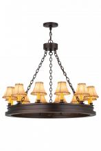 Meyda Blue 172680 - 39"W Sullivan Ranch 12 LT Chandelier