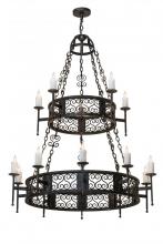 Meyda Blue 174330 - 48" Wide Toscano 15 Light Two Tier Chandelier