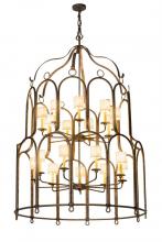 Meyda Blue 174484 - 54" Wide Grand Stair 20 Light Chandelier