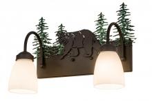 Meyda Blue 178438 - 16" Wide Lone Bear 2 Light Vanity