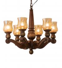 Meyda Blue 18983 - 30" Wide Kendall 6 Light Chandelier