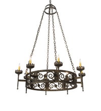 Meyda Blue 195754 - 42" Wide Majella 8 Light Chandelier