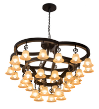 Meyda Blue 197782 - 65" Wide Cretella 34 LT Chandelier