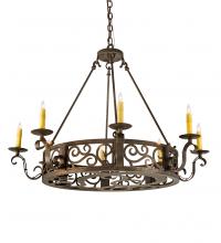 Meyda Blue 200078 - 36" Wide Delano 8 Light Chandelier