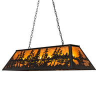 Meyda Blue 213419 - 48" Long Tall Pines Oblong Pendant