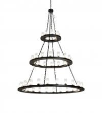 Meyda Blue 221385 - 72" Wide Loxley 48 Light Three Tier Chandelier