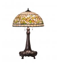 Meyda Blue 230449 - 31" High Tiffany Turning Leaf Table Lamp