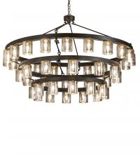 Meyda Blue 231475 - 70" Wide Loxley Horizon Ring 44 Light Three Tier Chandelier..