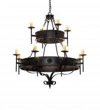 Meyda Blue 232109 - 48" Wide Lorenzo 12 Light Two Tier Chandelier