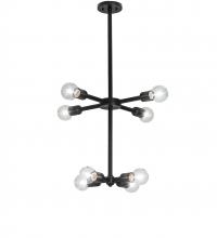 Meyda Blue 243083 - 20" Wide Pronograde Jack 8 Light Chandelier