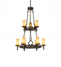 Meyda Blue 244248 - 31" Wide Newcastle 9 Light Two Tier Chandelier