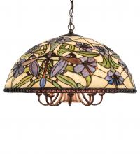 Meyda Blue 246673 - 22" Wide Nouveau Lily Pendant