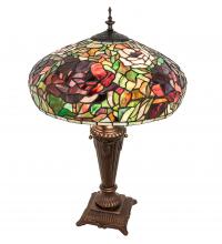 Meyda Blue 253024 - 26" High Tiffany Peony Table Lamp