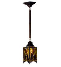 Meyda Blue 49125 - 5.5"Sq Cottage Mission Mini Pendant