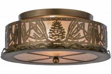 Meyda Blue 65099 - 16"W Mountain Pine Flushmount