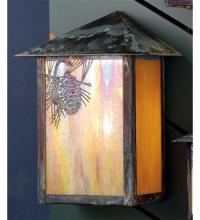 Meyda Blue 73552 - 12" Wide Seneca Winter Pine Wall Sconce