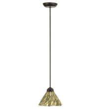 Meyda Blue 73652 - 8"W Willow Jadestone Mini Pendant