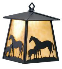 Meyda Blue 82644 - 7.5"W Mare & Foal Hanging Wall Sconce