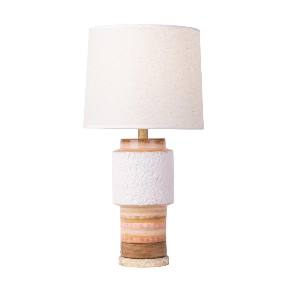 Tilde 1-Lt Ceramic Table Lamp - Apothecary Gold/Orange Quartz