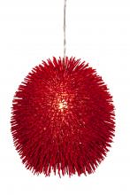 Varaluz 169P01RE - Urchin 1-Lt Pendant - Super Red