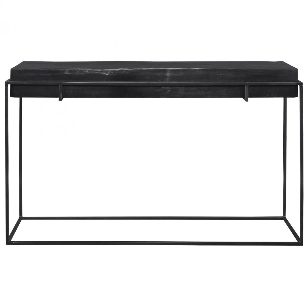 Telone Modern Black Console Table