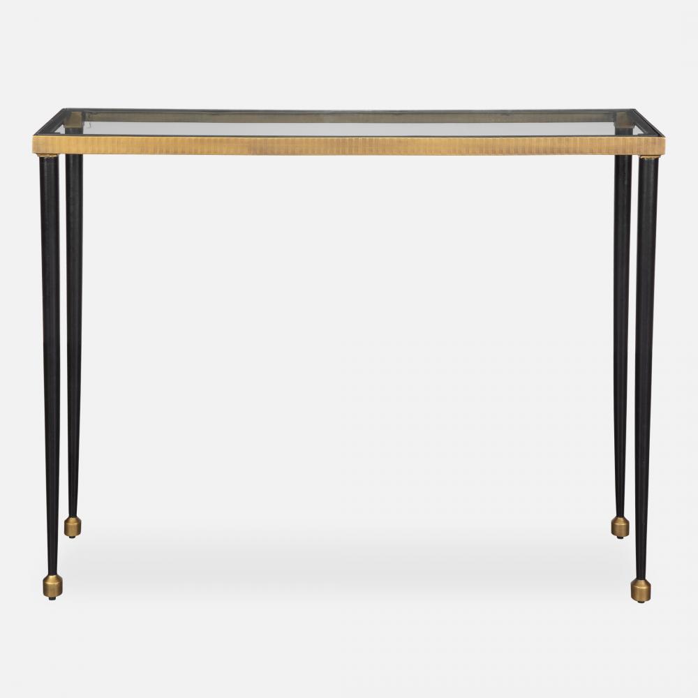 Uttermost Stiletto Antique Gold Console Table