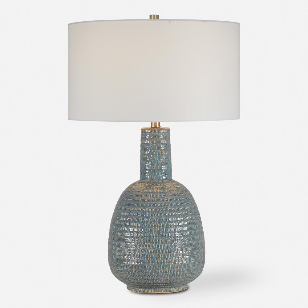 Uttermost Delta Light Aqua Table Lamp