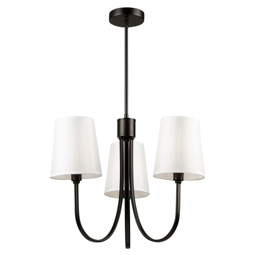 Rhythm 3 Light Chandelier Black