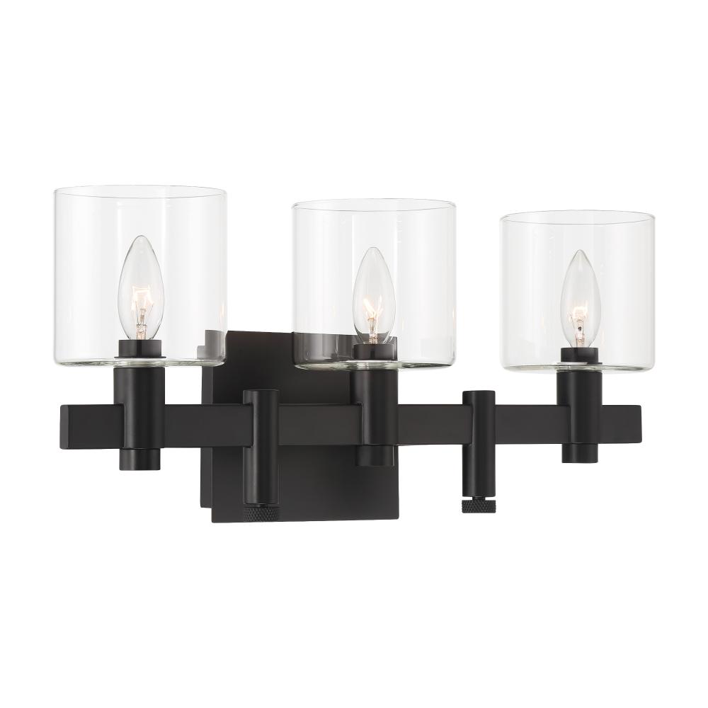 Decato 3 Light Sconce in Black