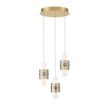 Eurofase Gold US 45593-017 - Rola 6 Light Pendant in Brushed Gold