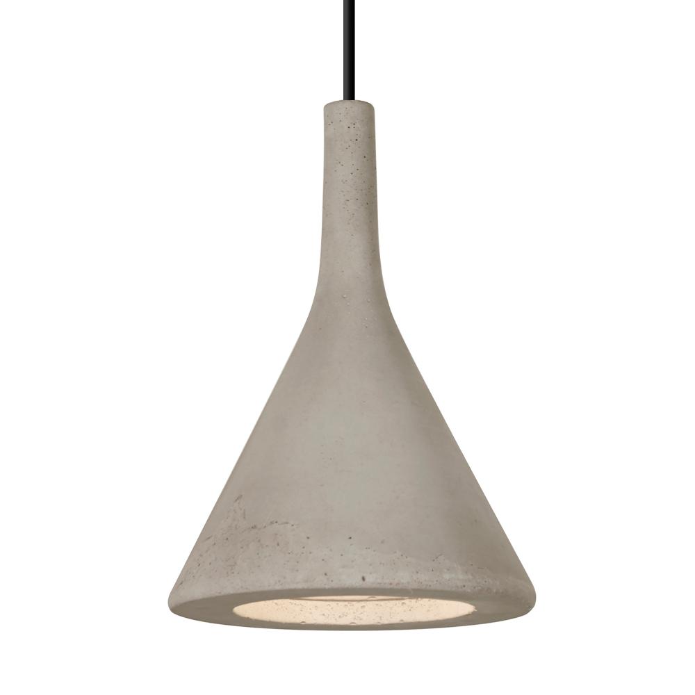 Besa Gala Pendant, Tan, Black Finish, 1x9W LED