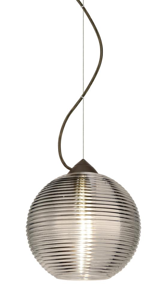 Besa Kristall 8 Pendant Bronze Smoke 1x75W Medium Base