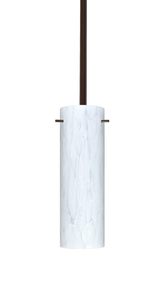 Besa Stem Copa Pendant Bronze Carrera 1x40W B10 Medium Base